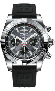 Breitling Chronomat 44 Steel Polished Bezel - Diver Pro III Strap - Deployant AB011012/F546-diver-pro-iii-black-deployant Men's Watch