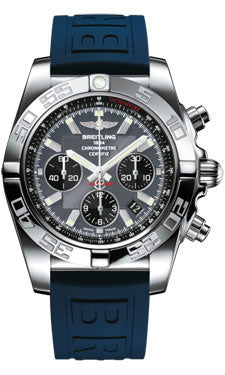 Breitling Chronomat 44 Steel Polished Bezel - Diver Pro III Strap - Deployant AB011012/F546-diver-pro-iii-blue-deployant Men's Watch