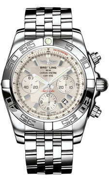 Breitling Chronomat B01 Stainless Steel Polished Bezel AB011012/G684-pilot-steel