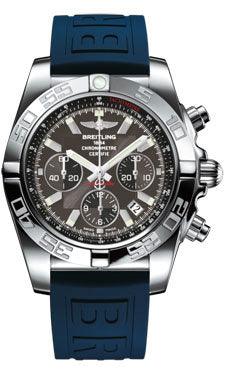 Breitling Chronomat 44 Steel Polished Bezel - Diver Pro III Strap - Deployant AB011012/M524-diver-pro-iii-blue-deployant Men's Watch