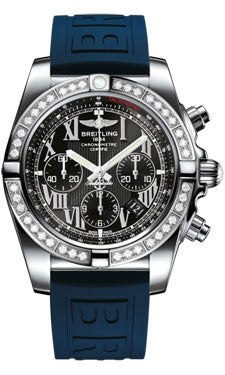 Breitling Chronomat 44 Steel 40 Dia Bezel - Diver Pro III Strap - Deployant AB011053/B956-diver-pro-iii-blue-deployant Men's Watch