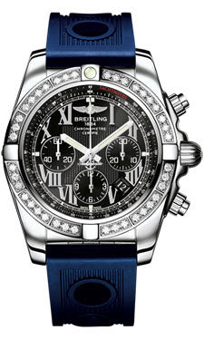 Breitling Chronomat 44 Steel 40 Dia Bezel - Ocean Racer Strap - Deployant AB011053/B956-ocean-racer-blue-deployant Men's Watch