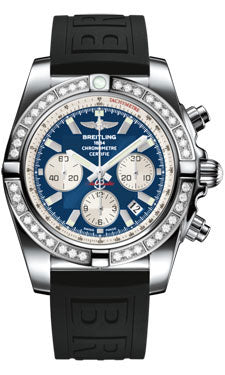 Breitling Chronomat 44 Steel 40 Dia Bezel - Diver Pro III Strap - Tang AB011053/C788-diver-pro-iii-black-tang Men's Watch