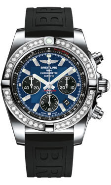 Breitling Chronomat 44 Steel 40 Dia Bezel - Diver Pro III Strap - Tang AB011053/C789-diver-pro-iii-black-tang Men's Watch