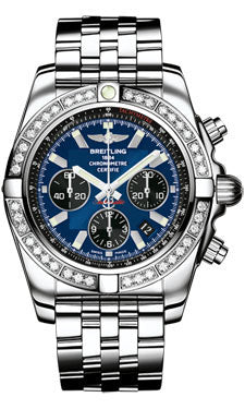 Breitling Chronomat 44 Steel 40 Dia Bezel - Pilot Bracelet AB011053/C789-pilot-steel Men's Watch