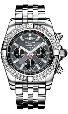 Breitling Chronomat 44 Steel 40 Dia Bezel - Pilot Bracelet AB011053/F546-pilot-steel Men's Watch