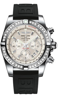 Breitling Chronomat 44 Steel 40 Dia Bezel - Diver Pro III Strap - Tang AB011053/G684-diver-pro-iii-black-tang Men's Watch