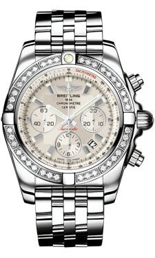 Breitling Chronomat 44 Steel 40 Dia Bezel - Pilot Bracelet AB011053/G684-pilot-steel Men's Watch