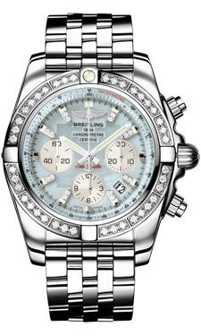 Breitling Chronomat 44 Steel 40 Dia Bezel - Pilot Bracelet AB011053/G686-pilot-steel Men's Watch