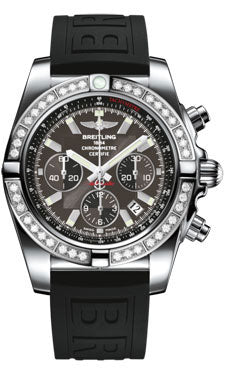 Breitling Chronomat 44 Steel 40 Dia Bezel - Diver Pro III Strap - Tang AB011053/M524-diver-pro-iii-black-tang Men's Watch