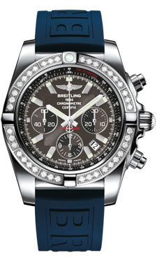 Breitling Chronomat 44 Steel 40 Dia Bezel - Diver Pro III Strap - Deployant AB011053/M524-diver-pro-iii-blue-deployant Men's Watch