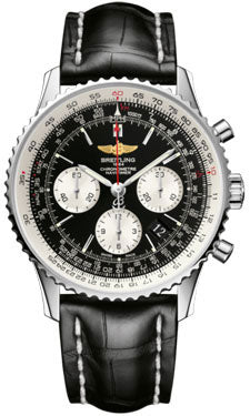 Breitling Navitimer 01 AB012012/BB01 Croco Black Deployant Watch