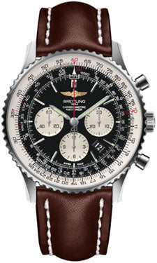 Breitling Navitimer 01 AB012721/BD09 Leather Brown Deployant Mens Watch