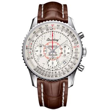 Breitling Montbrillant 01 Stainless Steel AB013012-G735-croco-brown-deployant