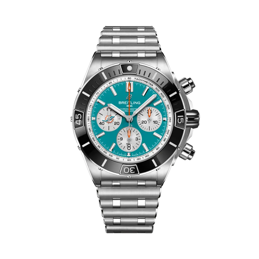 Breitling Super Chronomat B01 Chronograph 44 NFL Miami Dolphins AB01361C1L2A1
