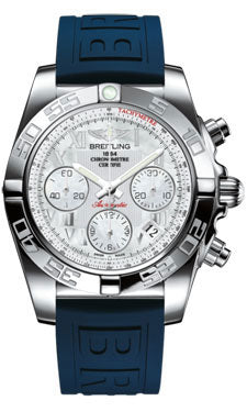 Breitling Chronomat 41 Steel Polished Bezel - Diver Pro III Strap - Tang AB014012/A746-diver-pro-iii-blue-tang Men's Watch