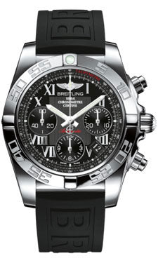 Breitling Chronomat 41 Steel Polished Bezel - Diver Pro III Strap - Tang AB014012/BC04-diver-pro-iii-black-tang Men's Watch