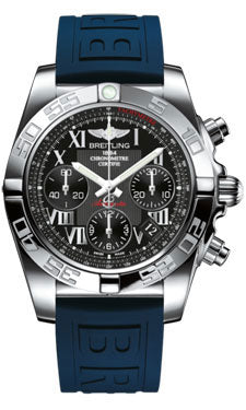 Breitling Chronomat 41 Steel Polished Bezel - Diver Pro III Strap - Deployant AB014012/BC04-diver-pro-iii-blue-deployant Men's Watch