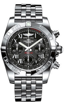 Breitling Chronomat 41 Steel Polished Bezel - Pilot Bracelet AB014012/BC04-pilot-steel Men's Watch