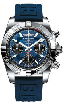 Breitling Chronomat 41 Steel Polished Bezel - Diver Pro III Strap - Deployant AB014012/C830-diver-pro-iii-blue-deployant Men's Watch