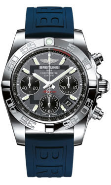 Breitling Chronomat 41 Steel Polished Bezel - Diver Pro III Strap - Tang AB014012/F554-diver-pro-iii-blue-tang Men's Watch