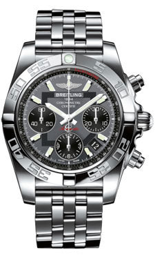 Breitling Chronomat 41 Steel Polished Bezel - Pilot Bracelet AB014012/F554-pilot-steel Men's Watch