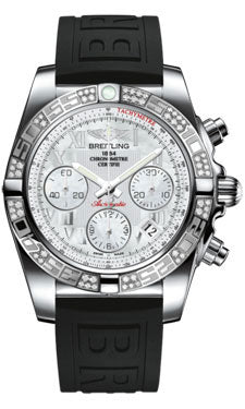 Breitling Chronomat 41 Steel Diamond Bezel - Diver Pro III Strap - Tang AB0140AA/A746-diver-pro-iii-black-tang Men's Watch