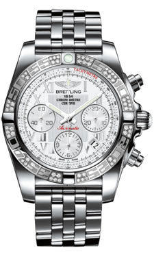 Breitling Chronomat 41 Steel Diamond Bezel - Pilot Bracelet AB0140AA/A747-pilot-steel Men's Watch