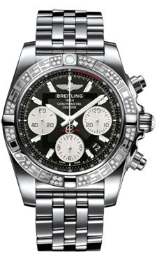 Breitling Chronomat 41 Steel Diamond Bezel - Pilot Bracelet AB0140AA/BA52-pilot-steel Men's Watch