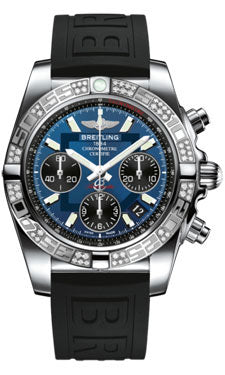 Breitling Chronomat 41 Steel Diamond Bezel - Diver Pro III Strap - Tang AB0140AA/C830-diver-pro-iii-black-tang Men's Watch