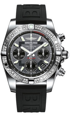 Breitling Chronomat 41 Steel Diamond Bezel - Diver Pro III Strap - Tang AB0140AA/F554-diver-pro-iii-black-tang Men's Watch