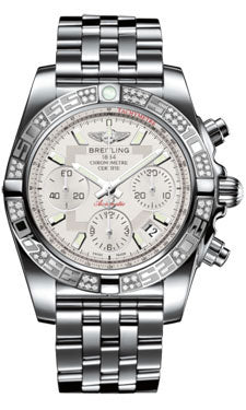 Breitling Chronomat 41 Steel Diamond Bezel - Pilot Bracelet AB0140AA/G711-pilot-steel Men's Watch