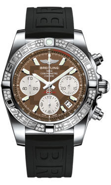 Breitling Chronomat 41 Steel Diamond Bezel - Diver Pro III Strap - Tang AB0140AA/Q583-diver-pro-iii-black-tang Men's Watch