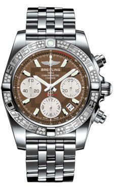 Breitling Chronomat 41 Steel Diamond Bezel - Pilot Bracelet AB0140AA/Q583-pilot-steel Men's Watch