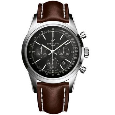 Breitling Transocean 01 Chronograph Stainless Steel AB015212/BA99-leather-brown-tang