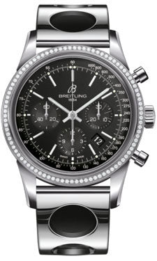 Breitling Transocean Chronograph Stainless Steel AB015253/BA99 Air Racer Mens Watch