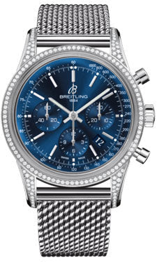 Breitling Transocean Chronograph Stainless Steel Dia Case AB0152AF/C860 Ocean Classic Mens Watch