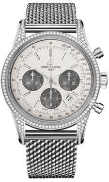 Breitling Transocean Chronograph Stainless Steel Dia Case AB0152AF/G724 Ocean Classic Mens Watch