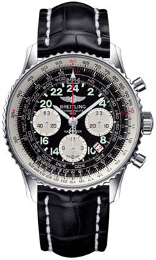 Breitling Navitimer Cosmonaute Stainless Steel AB021012/BB59-croco-black-deployant Men's Watch