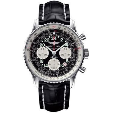 Breitling Navitimer Cosmonaute Stainless Steel AB021012/BB59-croco-black-tang Men's Watch