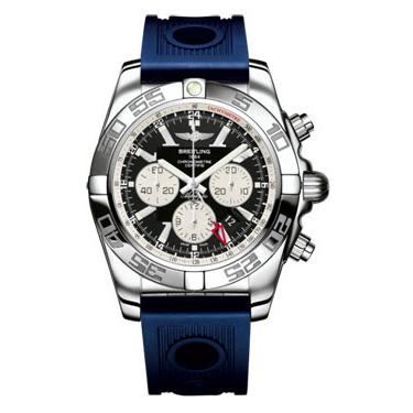 Breitling Chronomat GMT Rubber Strap AB041012/BA69-ocean-racer-blue-deployant