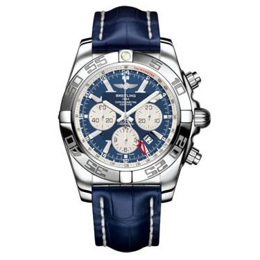 Breitling Chronomat GMT Croco Strap AB041012/C834-croco-blue-tang