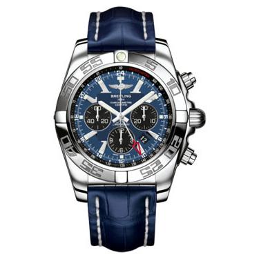 Breitling Chronomat GMT Croco Strap AB041012/C835-croco-blue-tang