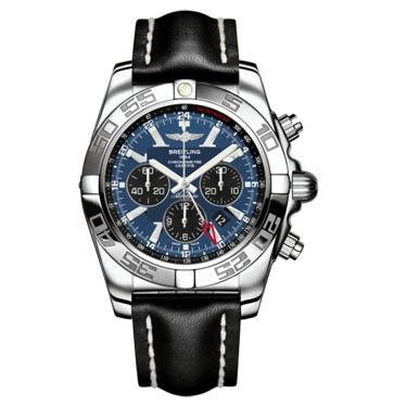 Breitling Chronomat GMT Leather Strap AB041012/C835-leather-black-tang