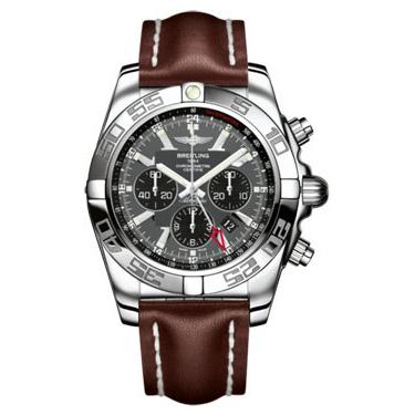 Breitling Chronomat GMT Leather Strap AB041012/F556-leather-brown-tang