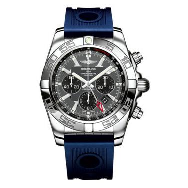 Breitling Chronomat GMT Rubber Strap AB041012/F556-ocean-racer-blue-deployant