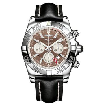 Breitling Chronomat GMT Leather Strap AB041012/Q586-leather-black-tang