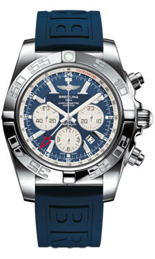 Breitling Chronomat GMT Rubber Strap AB041012/C834 Diver-Pro-iii-Blue-Tang Men's Watch