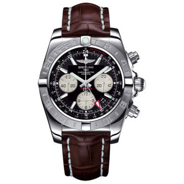 Breitling Chronomat 44 GMT Croco Strap AB042011/BB56-croco-brown-deployant