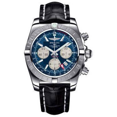 Breitling Chronomat 44 GMT Croco Strap AB042011/C851-croco-blue-deployant